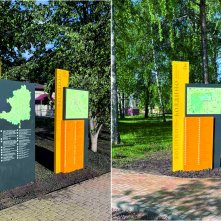 Музей усадьба А.С.Пушкина и село Болдино стеллы изготовление и монтаж 20 шт